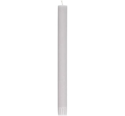 Dinner Candles in Gull Grey