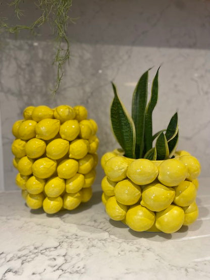 Ceramic Lemon Vase