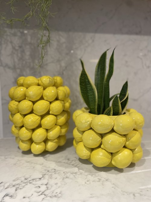 Ceramic Lemon Vase