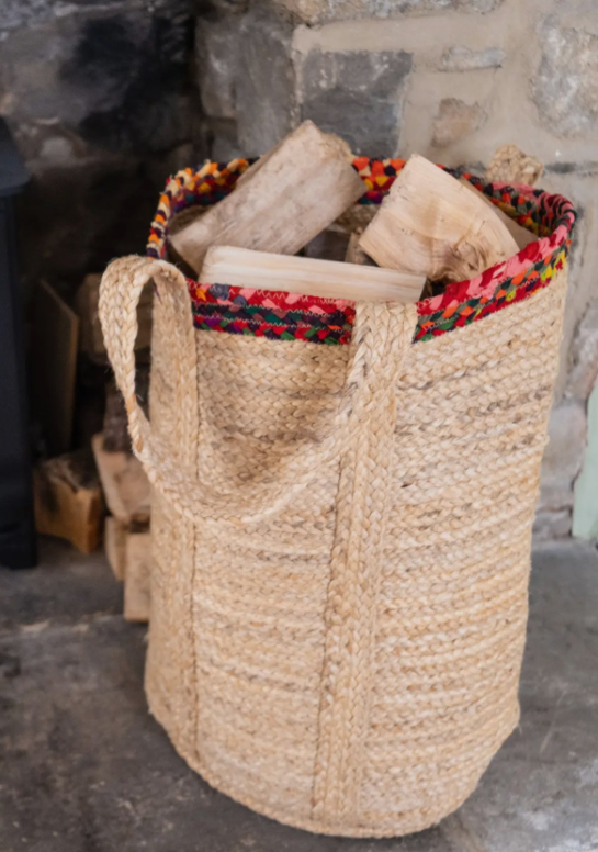 Braided Boho Storage Bag