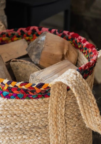 Braided Boho Storage Bag