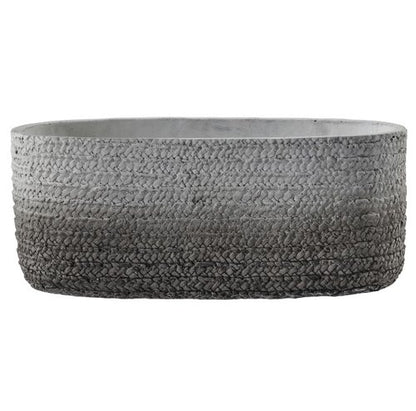 Ombre Woven Effect Plant Pot - Oval