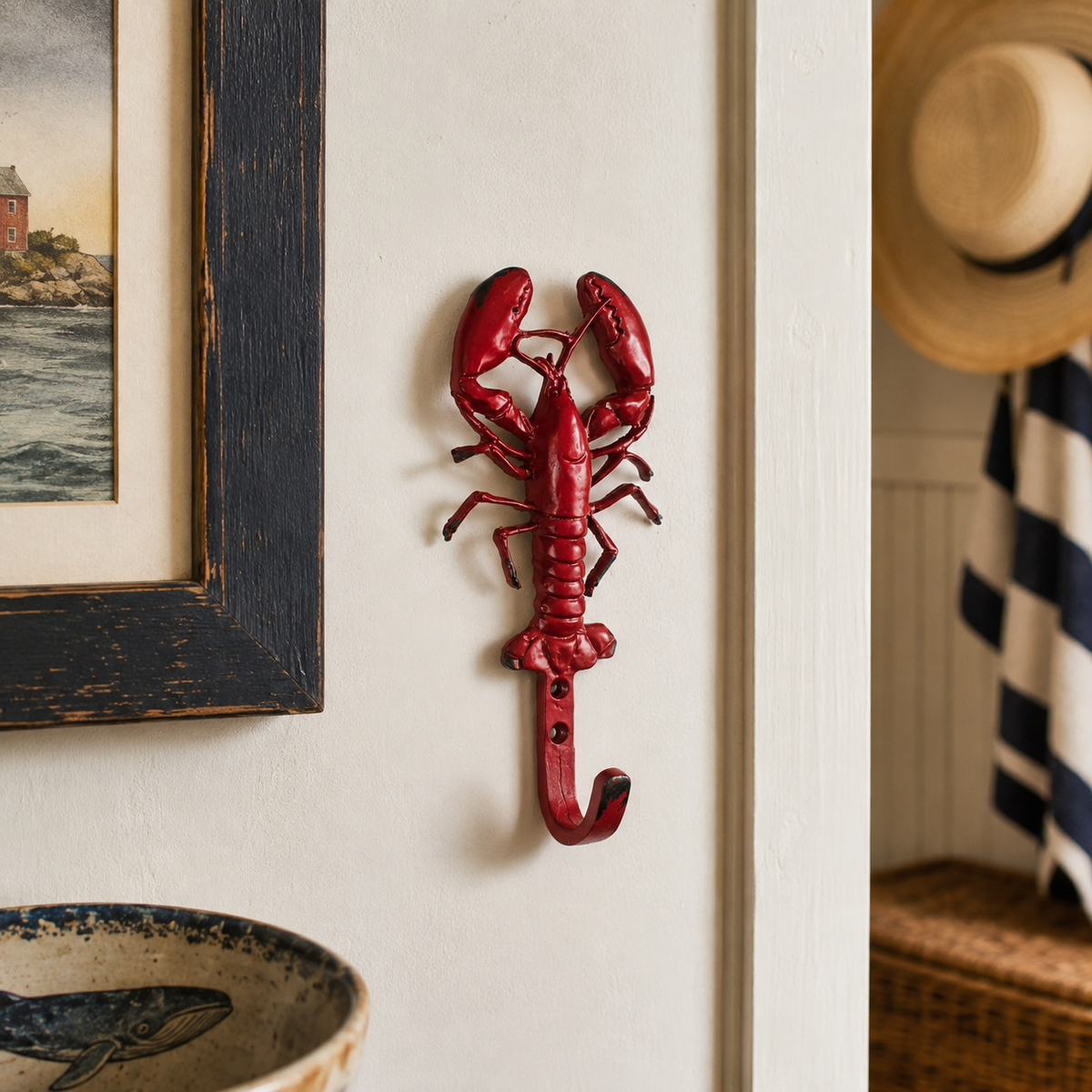 Antiqued Red Lobster Hook