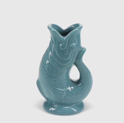 Ceramic Fish Vase - Blue