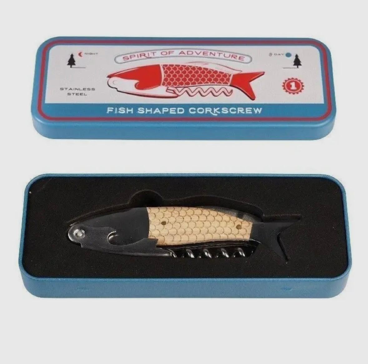 Fish Corkscrew In A Tin