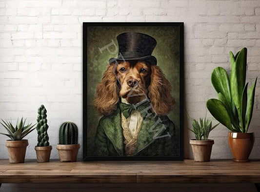 Print - Spaniel Gentleman A4
