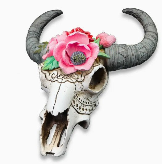 Floral Ram Skull