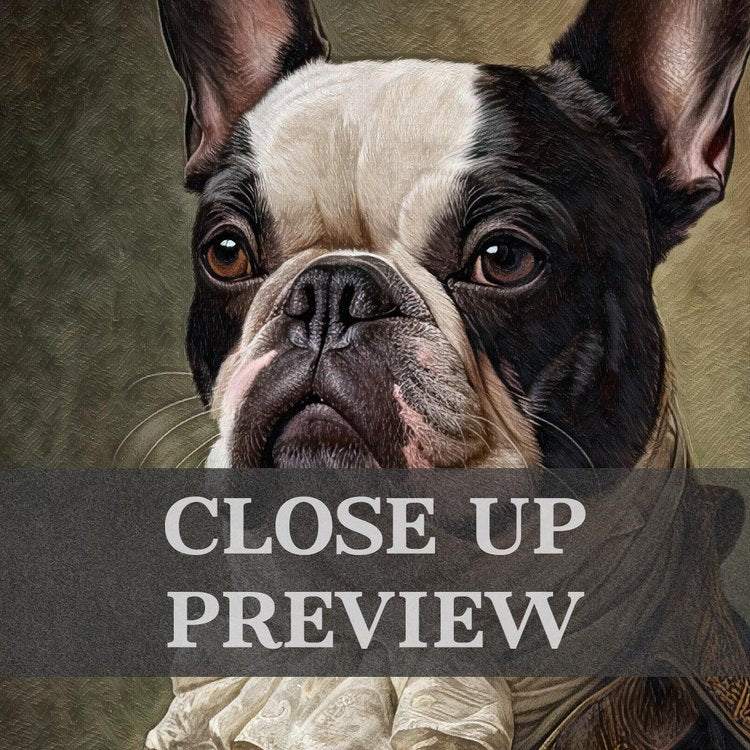 French Bulldog Gentleman A4 Print
