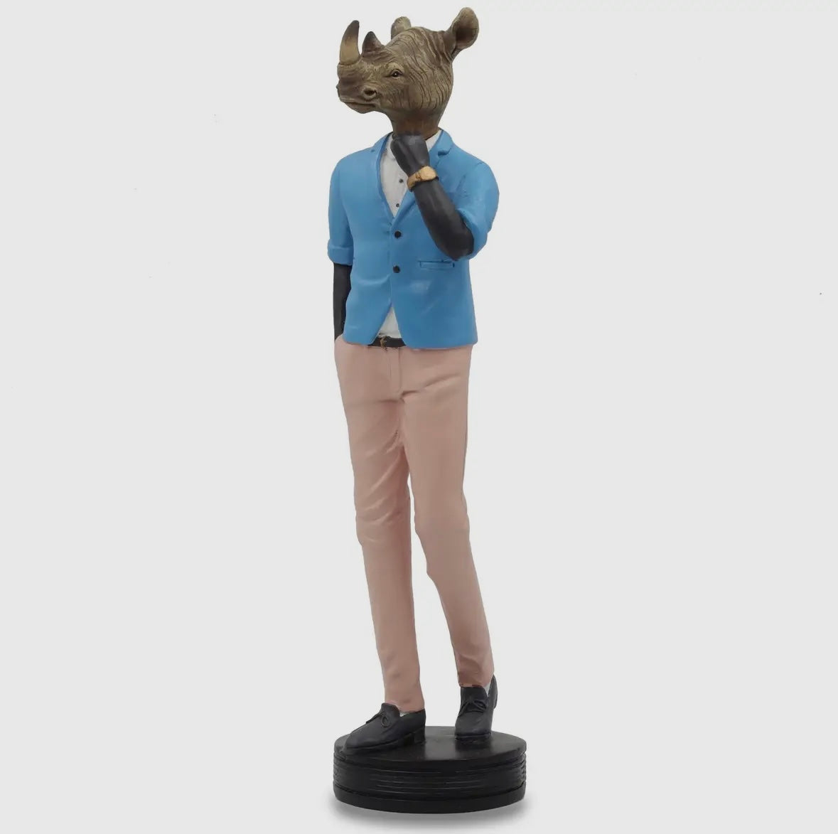 Animal Figure - Dapper Rhino Gentleman