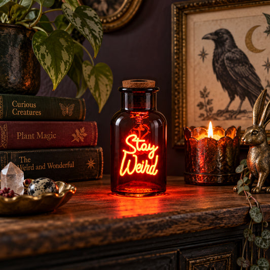 LED Message In A Bottle - Stay Weird