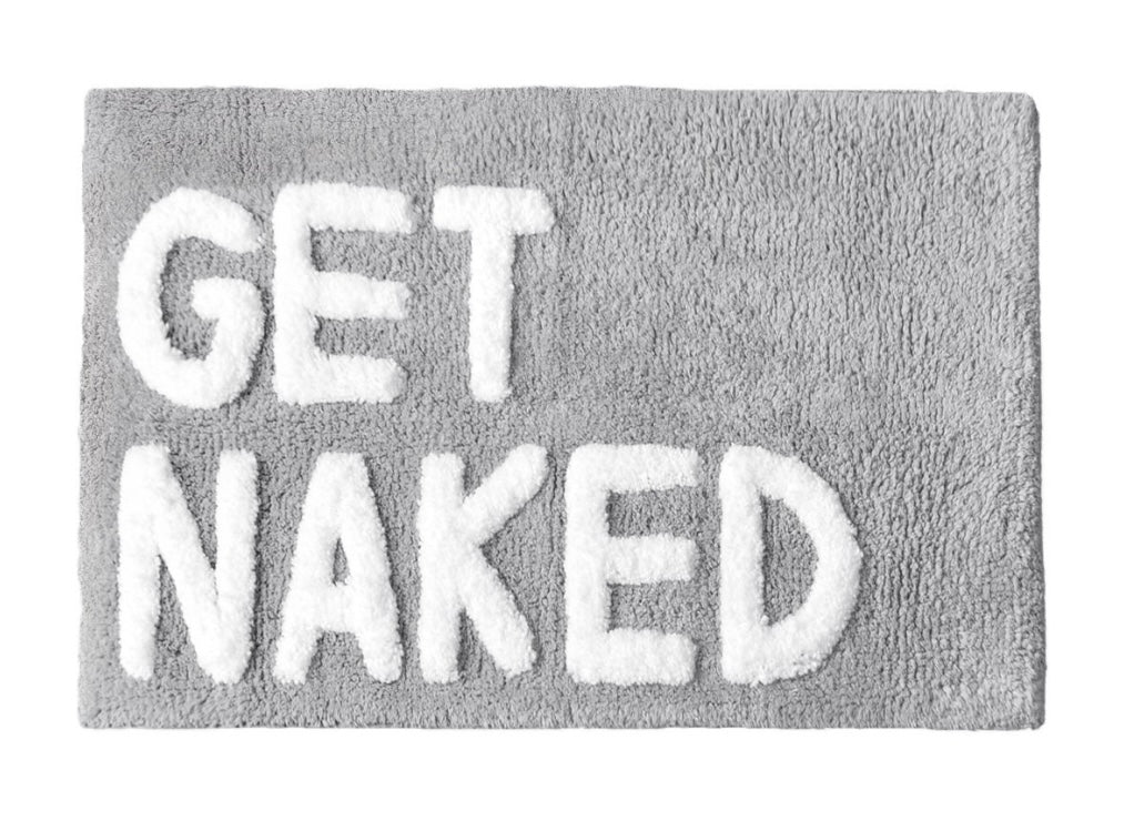 Bath Mat - Get Naked Grey