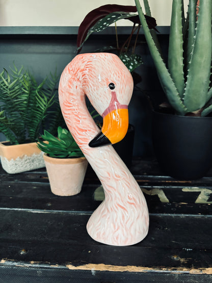 Flamingo Head Vase