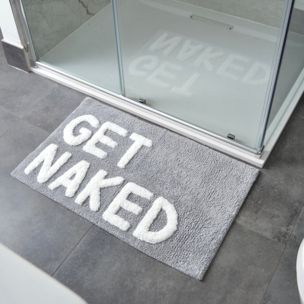 Bath Mat - Get Naked Grey
