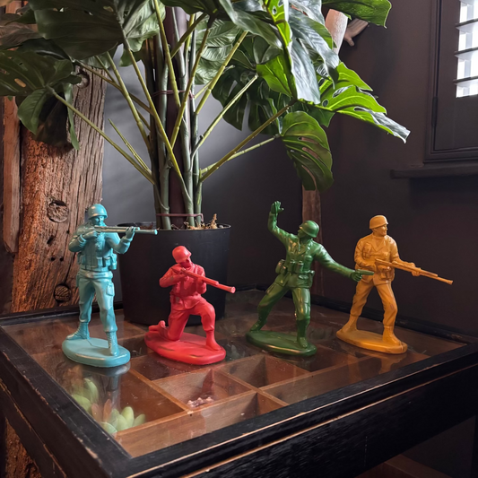 Set of 4 Classic Toy Soldier Coloured Figures