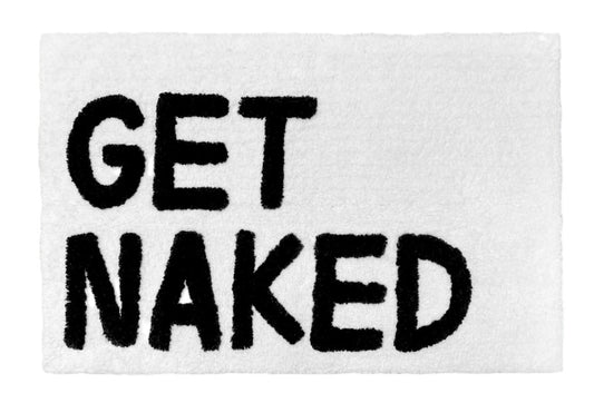 Bath Mat - Get Naked White