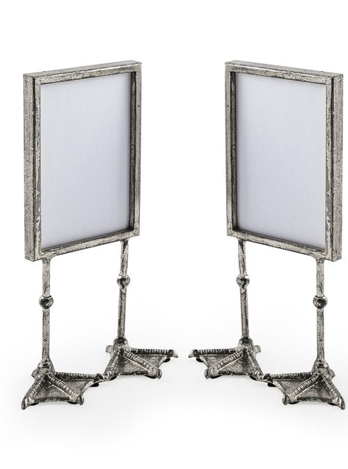 Duck Feet Portrait Photo Frame - Antiqued Silver