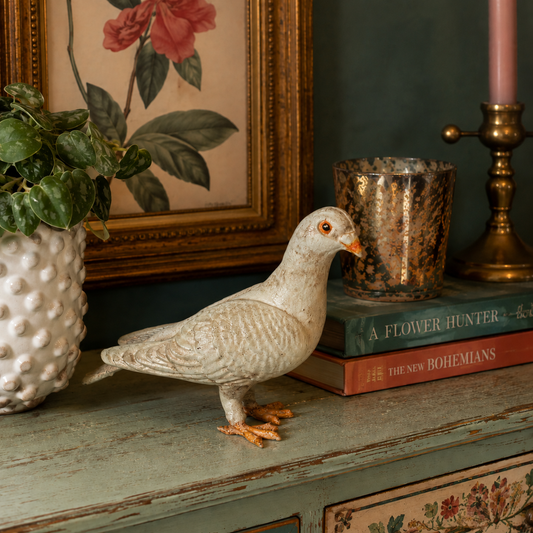 Cast Iron Dove Figurine