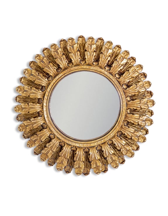 Family Of Small Antiqued Gold Mirrors
