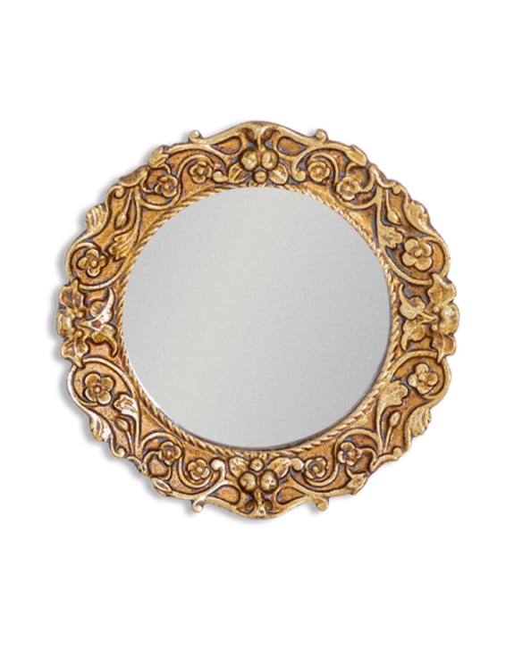 Family Of Small Antiqued Gold Mirrors
