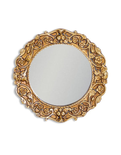 Family Of Small Antiqued Gold Mirrors
