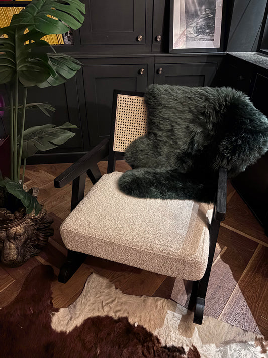 Large Green Single Sheepskin