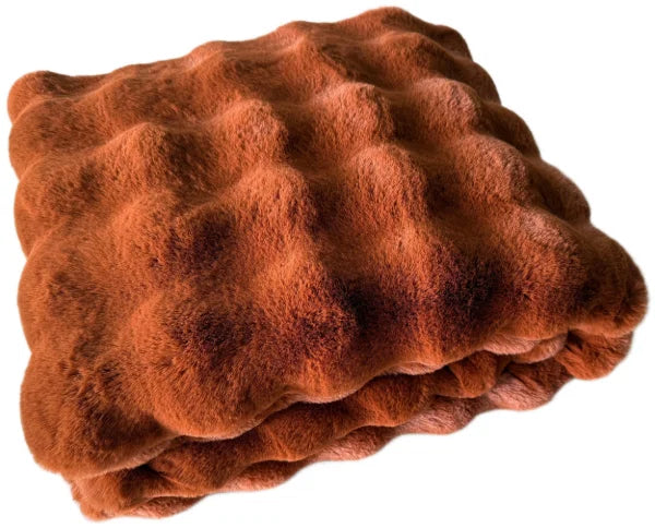 Luxurious Raffles Throw Russet Chestnut