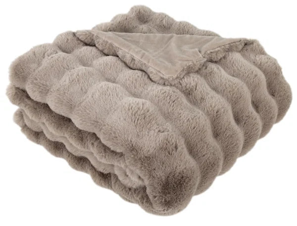 Luxurious Raffles Throw Taupe