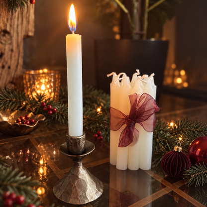 Charming Christmas Advent Candles & Tapered Holder