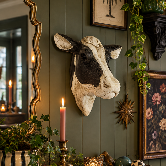 Extra Large Friesian Cow Wall Head