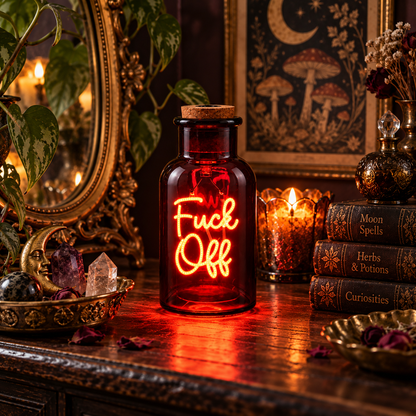 LED Message In A Bottle - Fuck Off