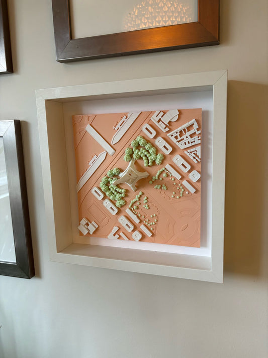 Paris 3D Framed City
