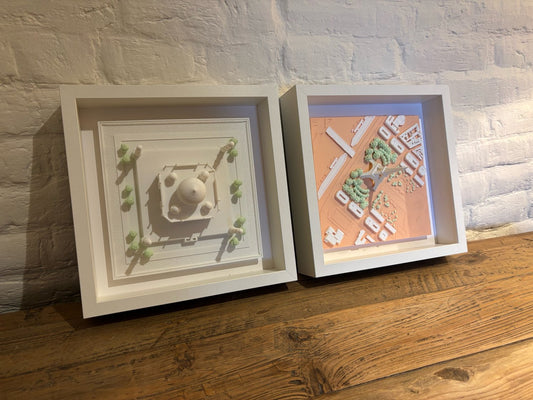Taj Mahal 3D Framed City