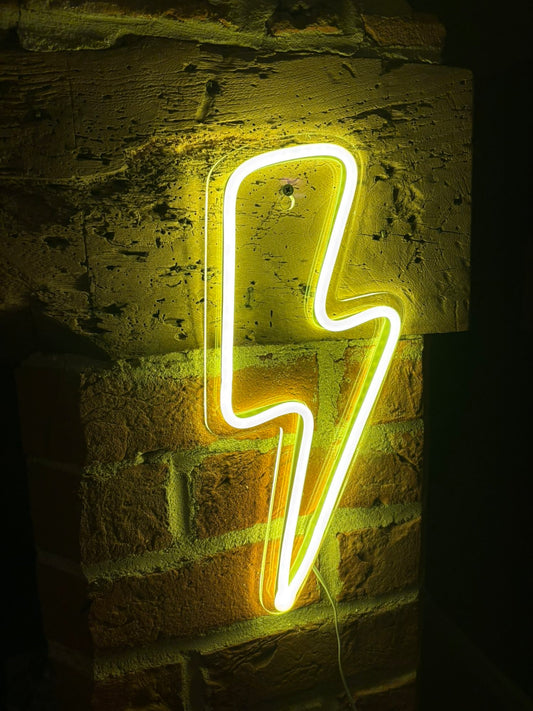 David Bowie Lightening Inspired LED Neon Wall Light