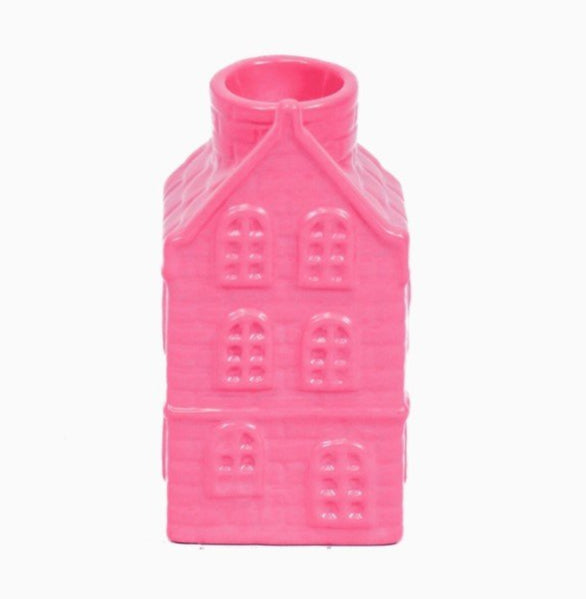 Pink House Candle Holder - 2 Colours Available