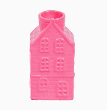 Pink House Candle Holder - 2 Colours Available