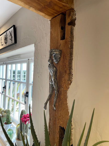 Antiqued Silver Climbing Men - Set of 3