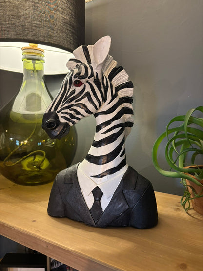 Animal Figure - Suited Zebra Gentleman