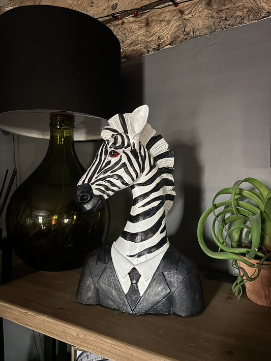 Animal Figure - Suited Zebra Gentleman