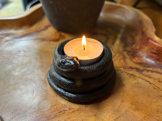 Gothic Snake Tealight Candle Holder