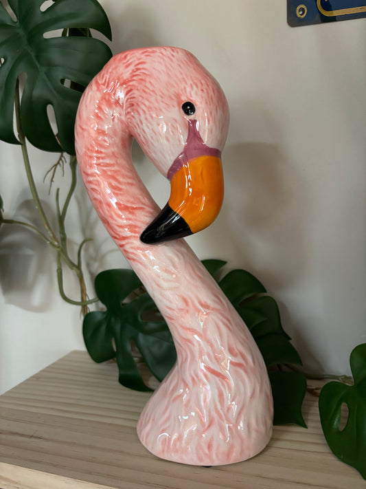 Flamingo Head Vase