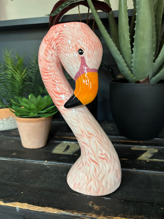 Flamingo Head Vase