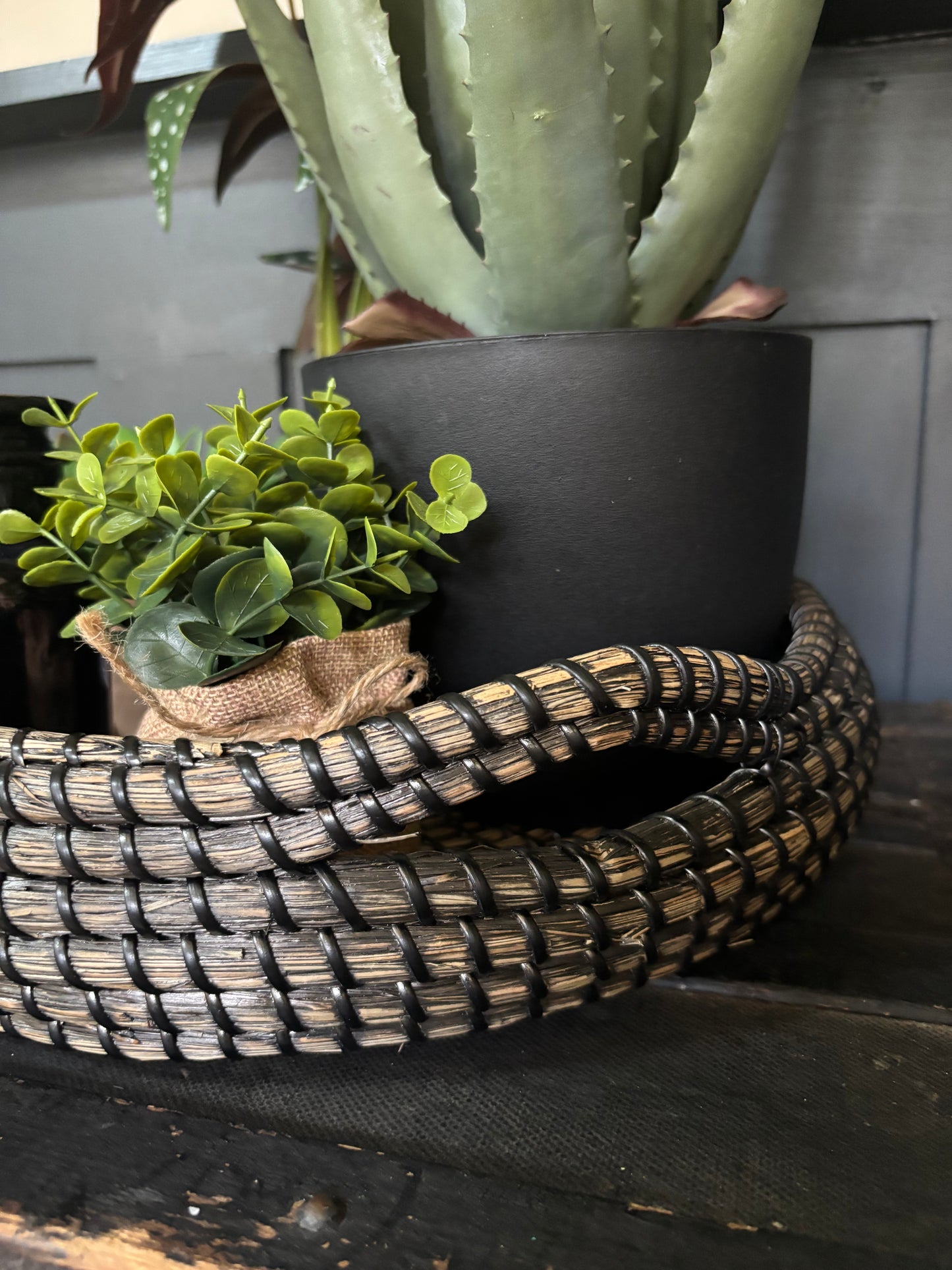 Woven Tray Basket