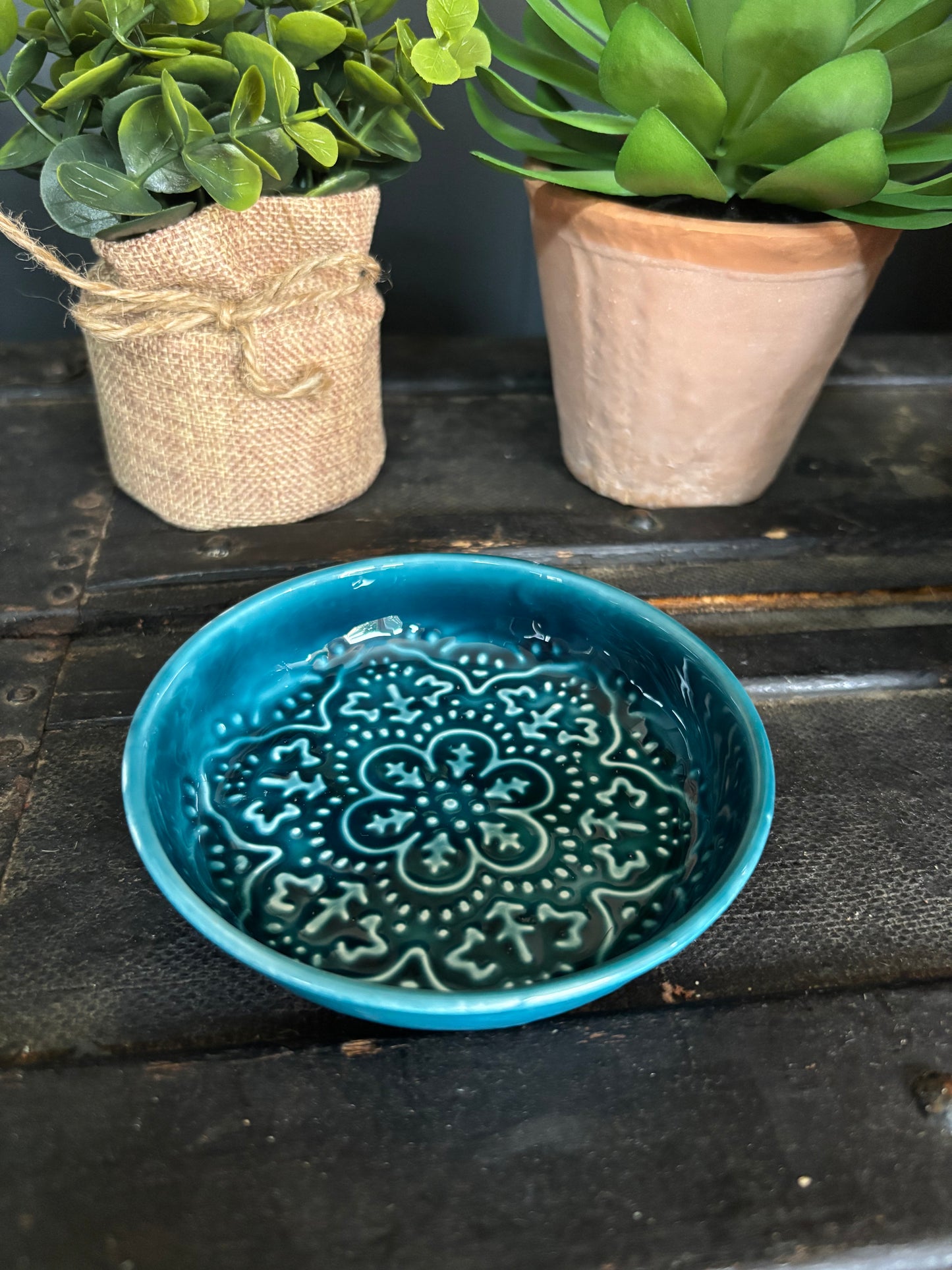 Enamel Trinket Dish - Blue