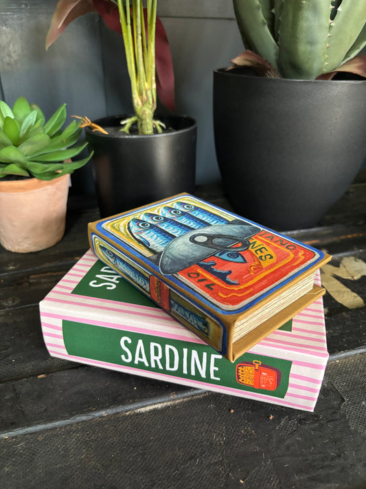 Retro Style Sardine Book Box Small