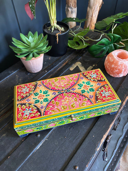 Hand Painted Wooden Box