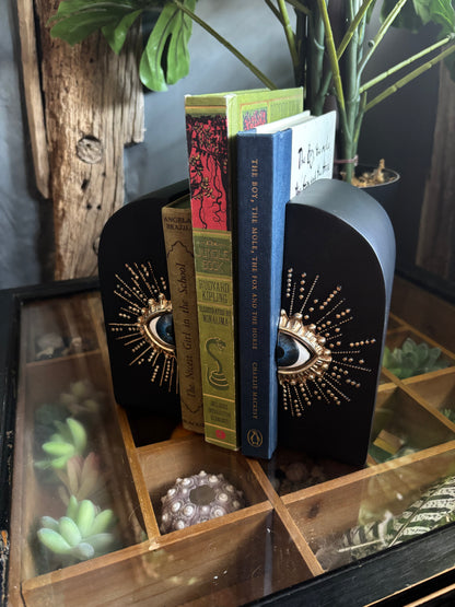 Bookends - Embossed Sunburst Eye
