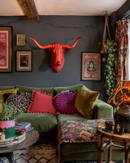 Wall Mounted Head - Simon The Pink Steer