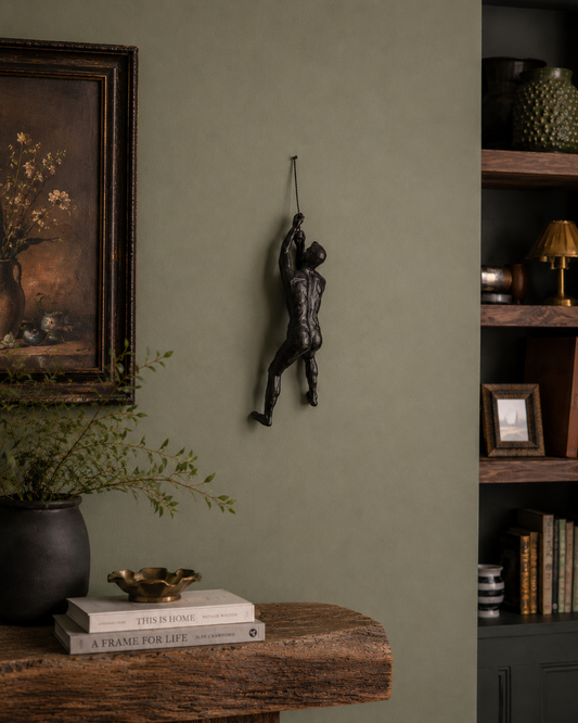 Rock Climbing Man - Bronze Effect