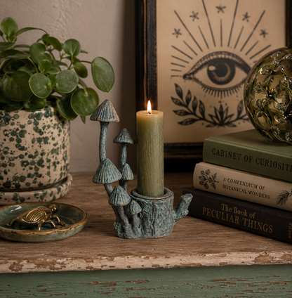 Small Mushroom Candle Holder
