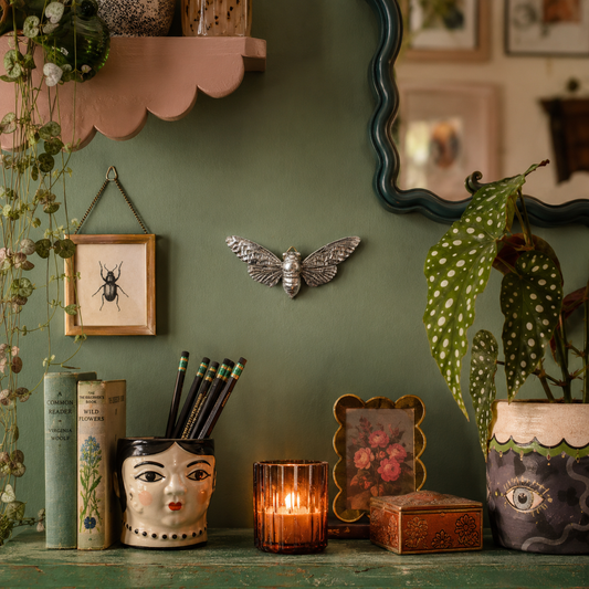 Silver Effect Wall Mounted Bee